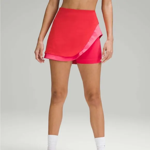 Lululemon asymmetrical layered high rise tennis skirt