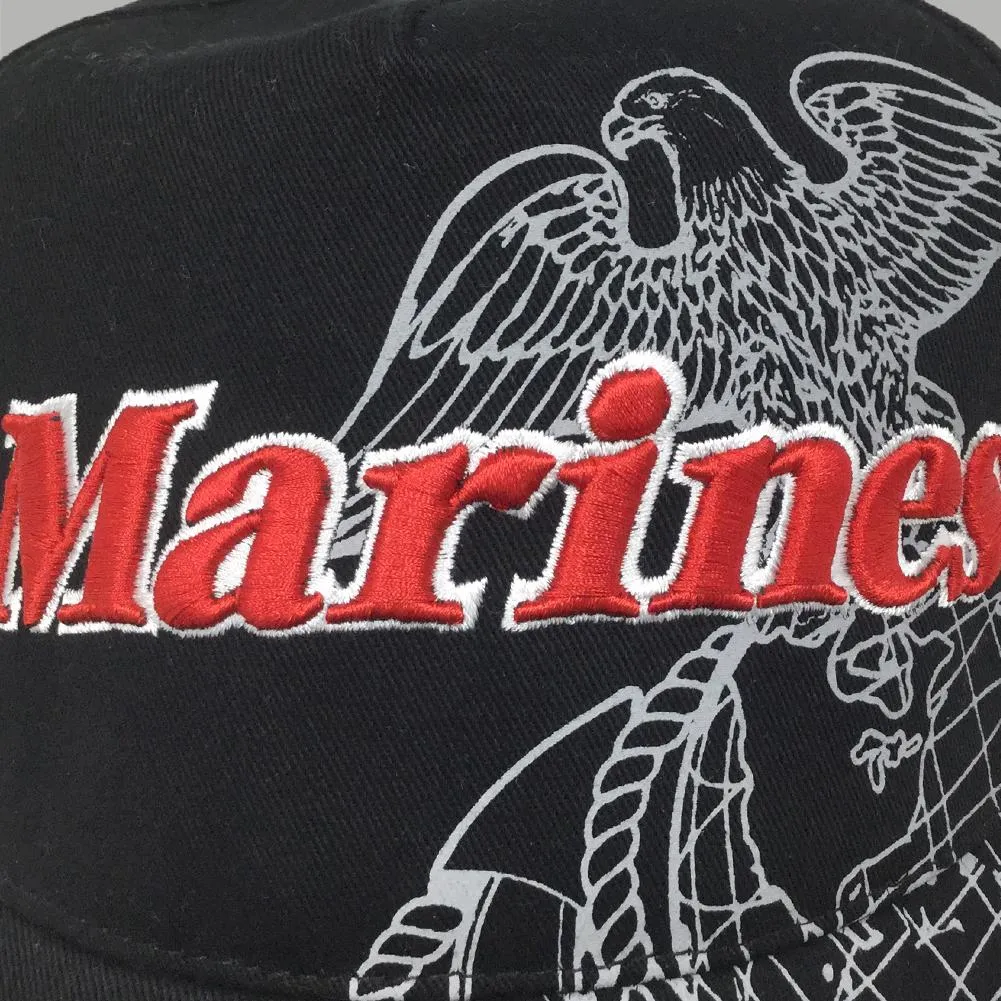 Marines Side Bill Hat (Black)