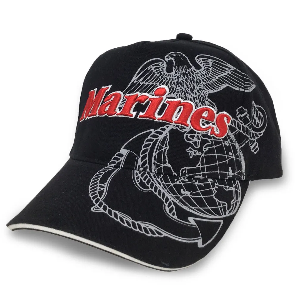 Marines Side Bill Hat (Black)