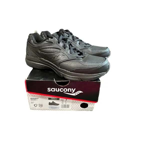 Men’s 7 Saucony Integrity Walker 3 - Black NEW in Box Sneakers Shoes FormFit