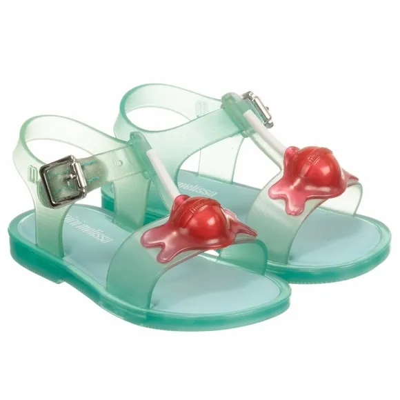 mini melissa Mini Mar Sandal II Light Green Lolly