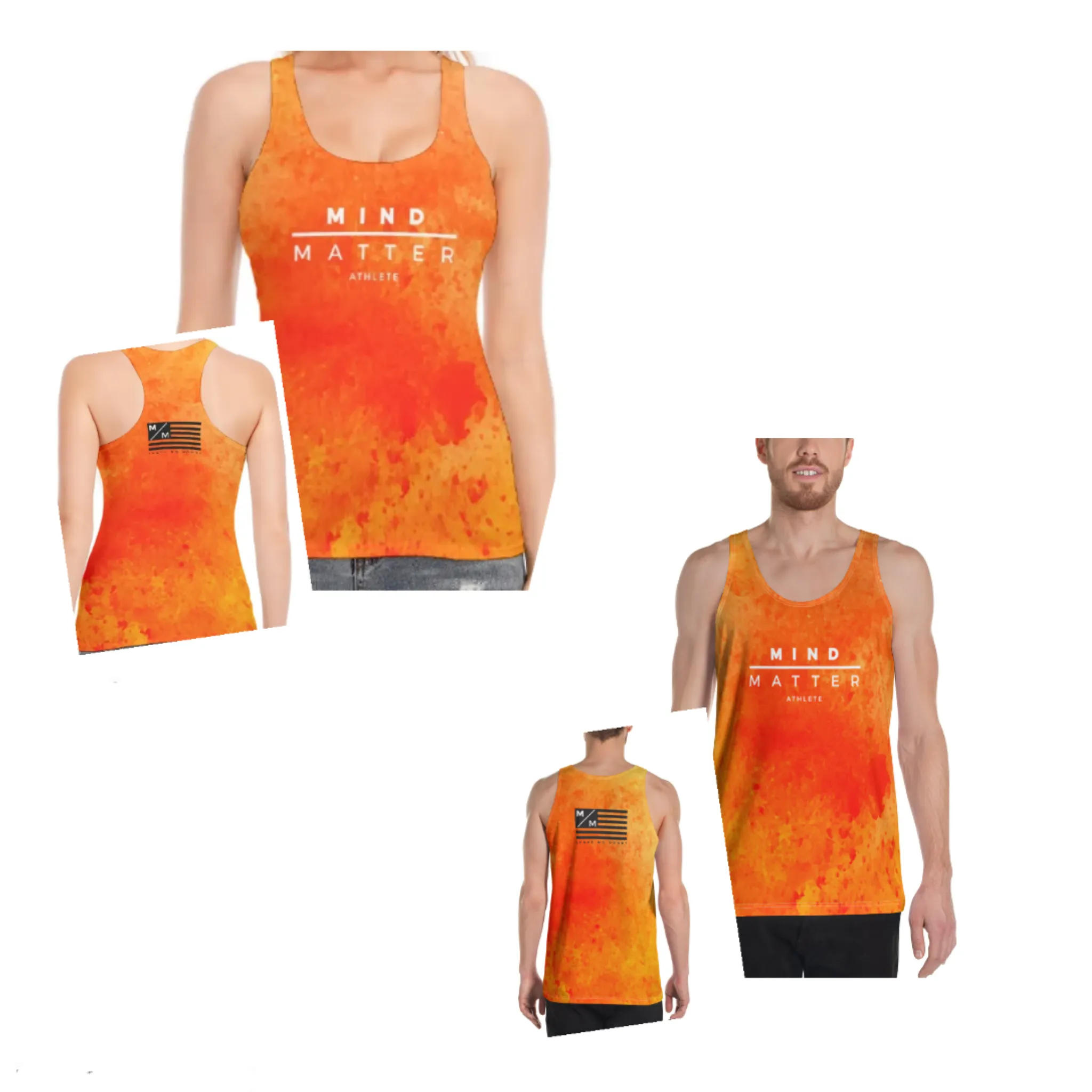 M/M Orange Blast - Performance Running Singlet