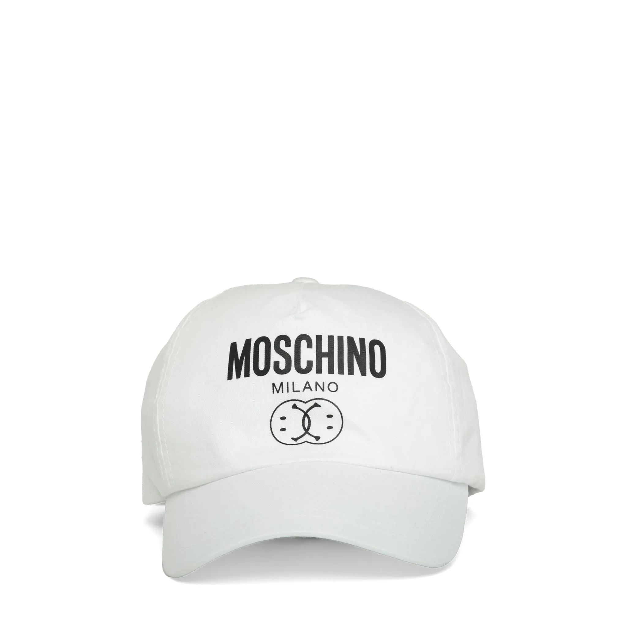 Moschino Kids Double Smiley Milano Logo Adjustable Cap