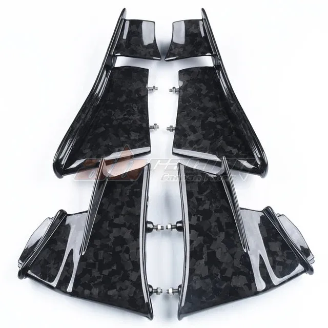 Motorcycle Winglets Wing Kits Air Deflector For Ducati Superbike Panigale V4 V4s 2020-2021 Full Carbon Fiber 100%