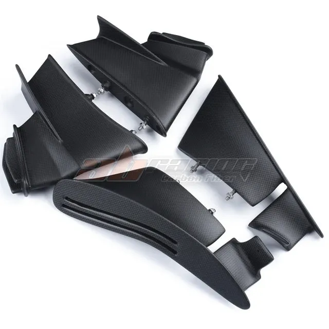 Motorcycle Winglets Wing Kits Air Deflector For Ducati Superbike Panigale V4 V4s 2020-2021 Full Carbon Fiber 100%