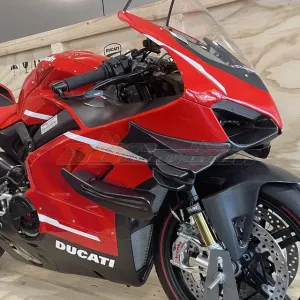 Motorcycle Winglets Wing Kits Air Deflector For Ducati Superbike Panigale V4 V4s 2020-2021 Full Carbon Fiber 100%