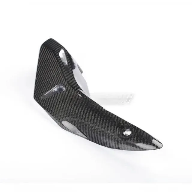 Muffler Exhaust Heat Shield Cover Trim Cowl Fairing Kawasaki Z900 2017 2024 Full Carbon Fiber 100%   -