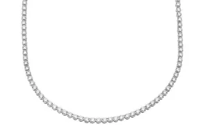 Necklace 14kt Gold Round Diamonds Tennis 2.01 cts