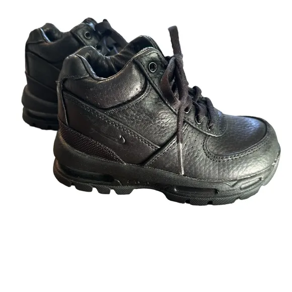 Nike ACG 4C Air Max Goadome ACG Black Boots Toddlers Size 12C Leather 311569-001