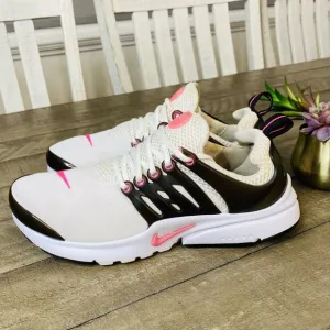 Nike Air Presto GS 'WHITE PINK BLAST' Athletic Sneakers 5 Youth