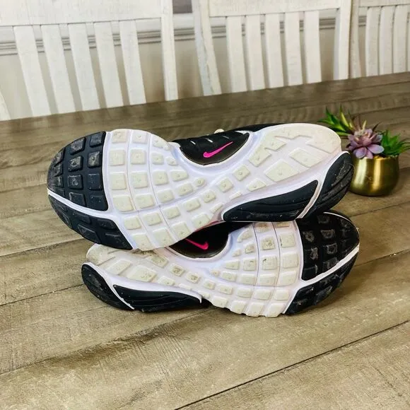 Nike Air Presto GS 'WHITE PINK BLAST' Athletic Sneakers 5 Youth