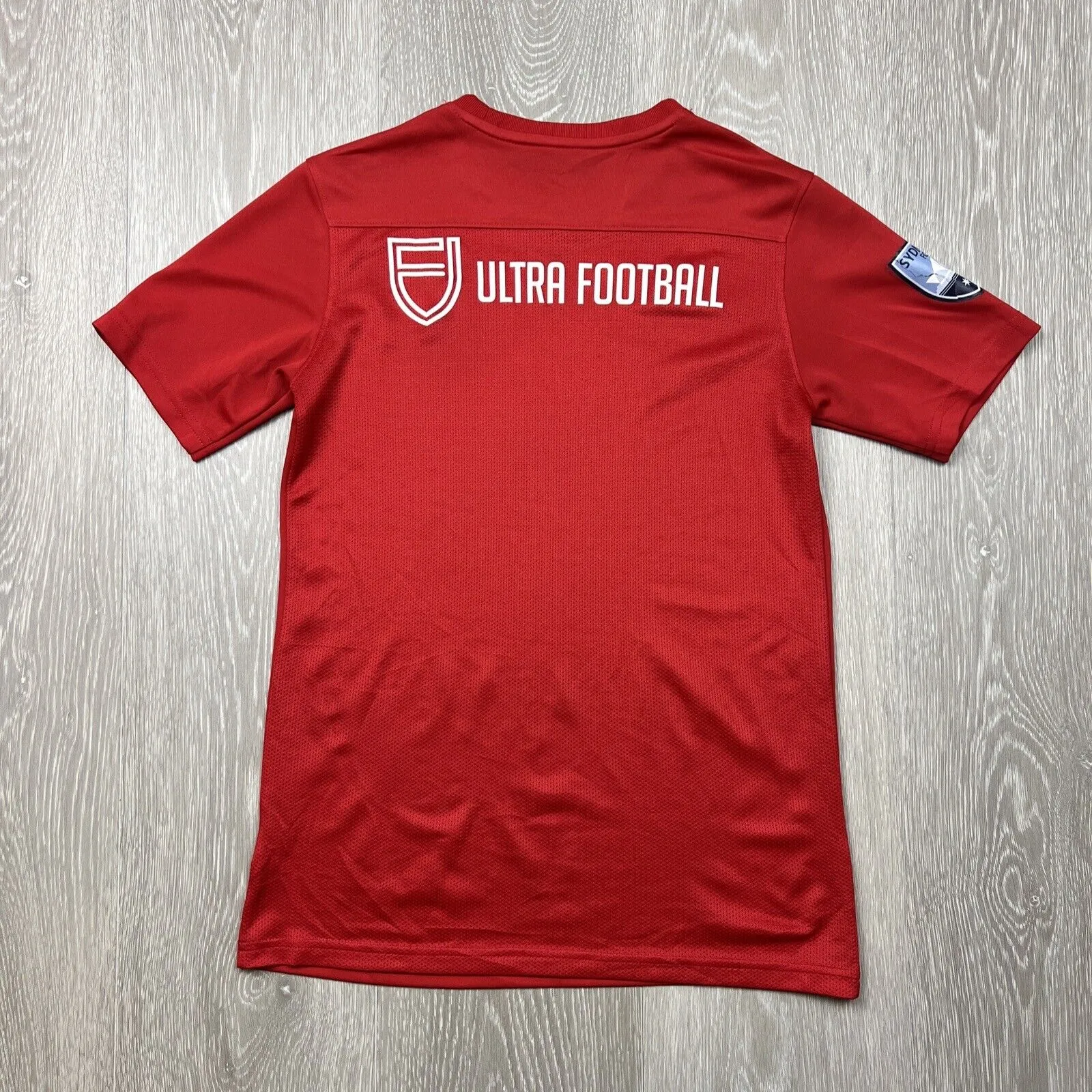 Nike Dri-Fit Youth Red Eastern Suburbs Football Assc Jersey Size L 12-13 years