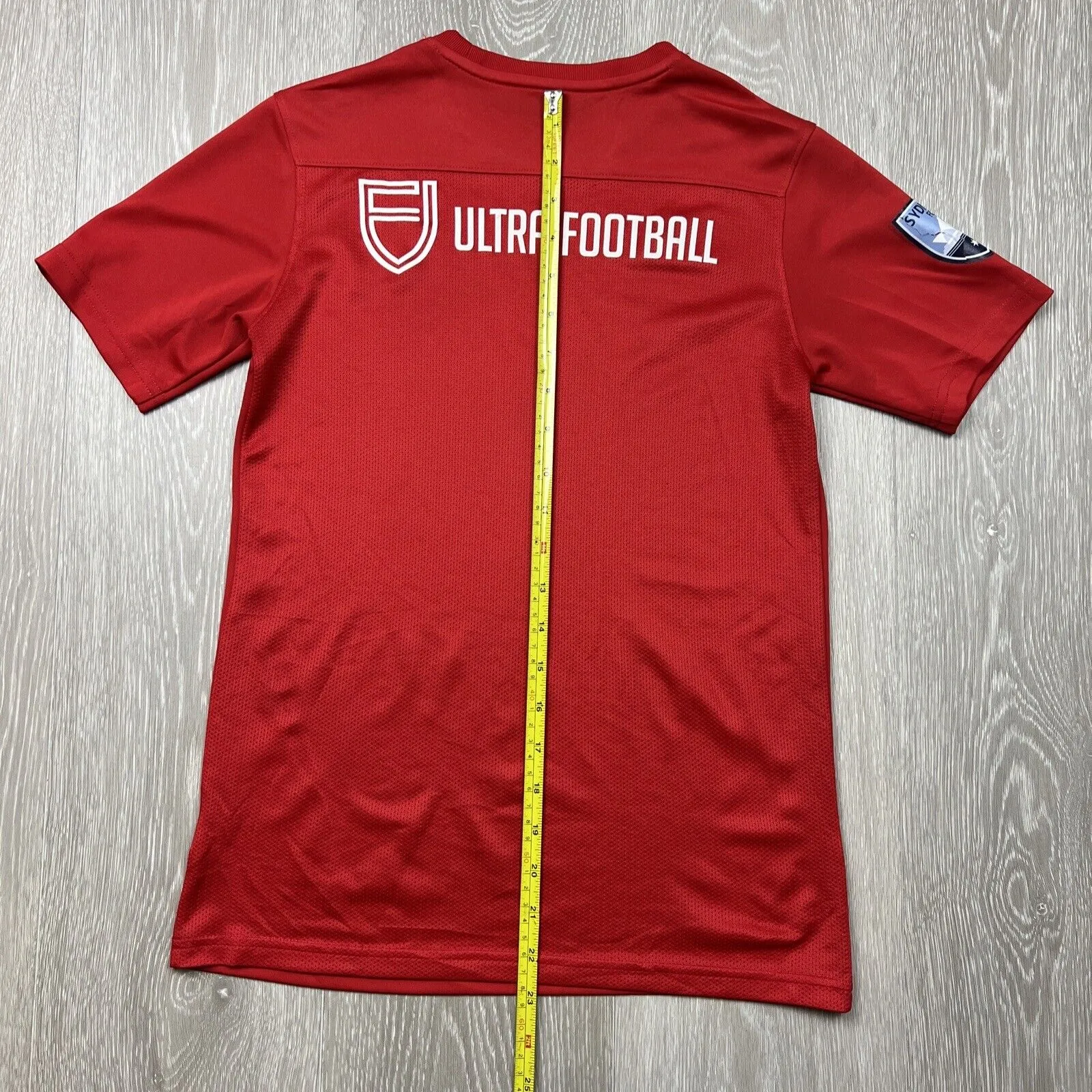 Nike Dri-Fit Youth Red Eastern Suburbs Football Assc Jersey Size L 12-13 years