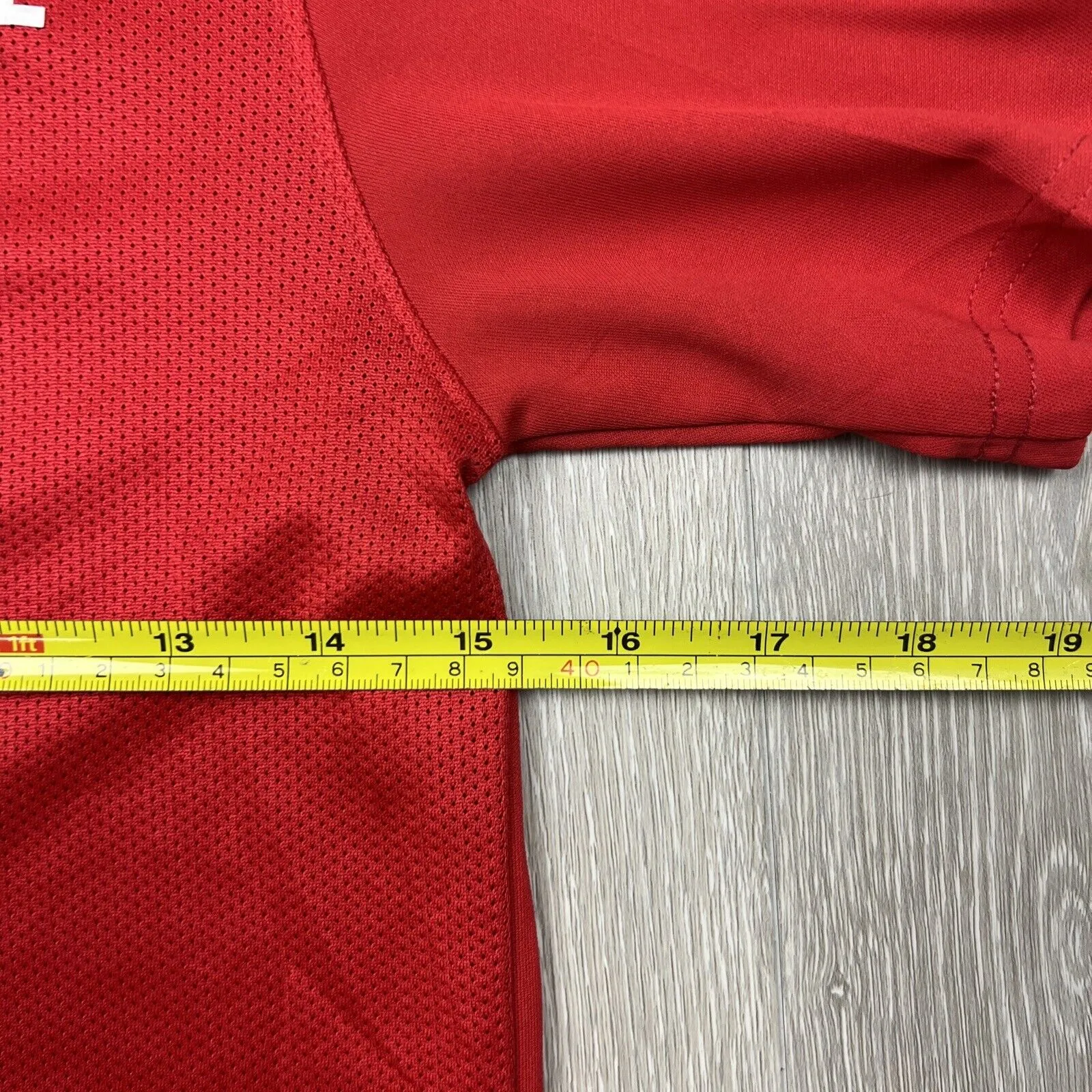 Nike Dri-Fit Youth Red Eastern Suburbs Football Assc Jersey Size L 12-13 years