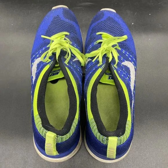 Nike Flyknit Lunar One Game Royal Volt Sz 12 Men's Shoes 554887-410