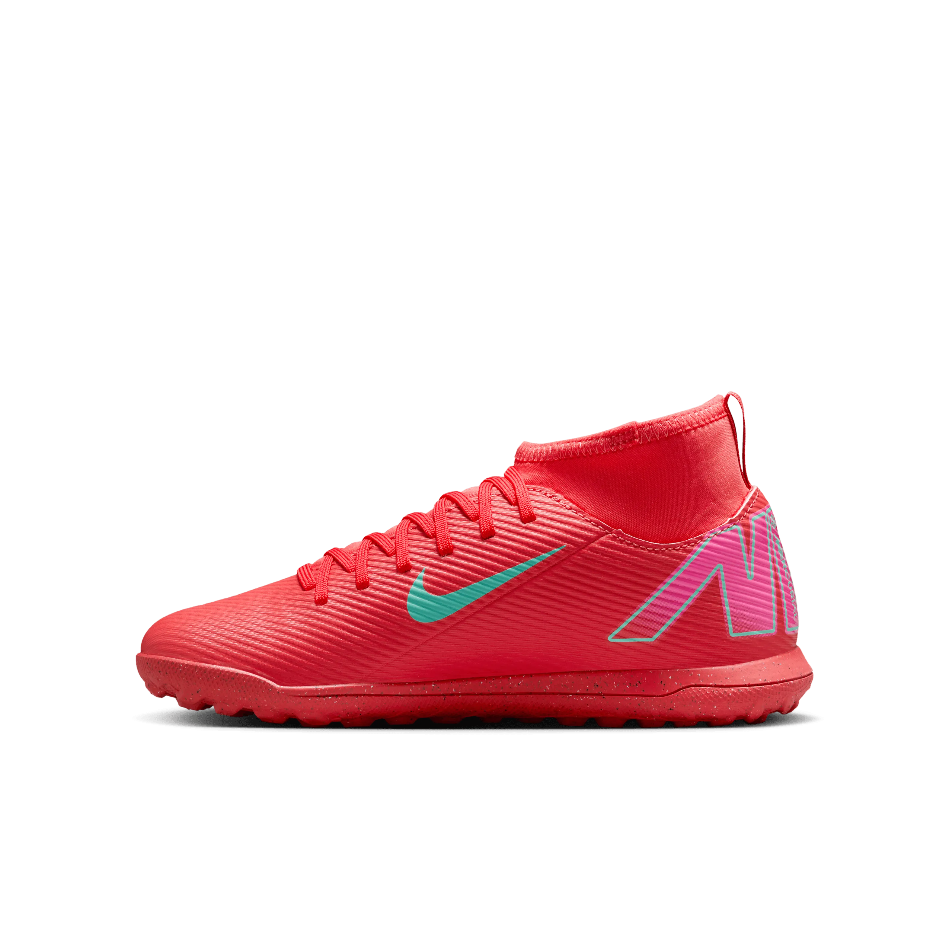 Nike Jr. Mercurial Superfly 10 Club TF-Ember Glow/Aurora Green