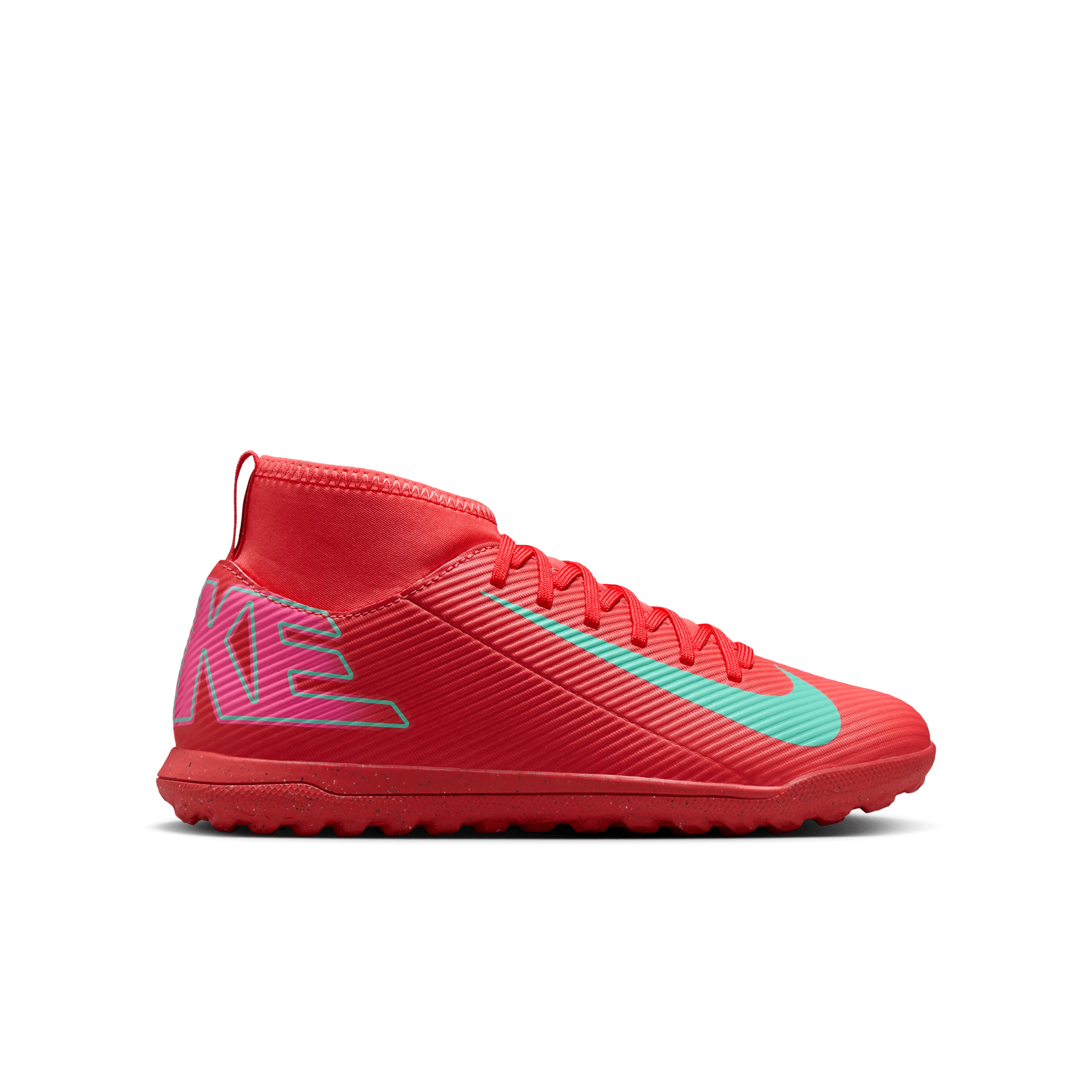 Nike Jr. Mercurial Superfly 10 Club TF-Ember Glow/Aurora Green