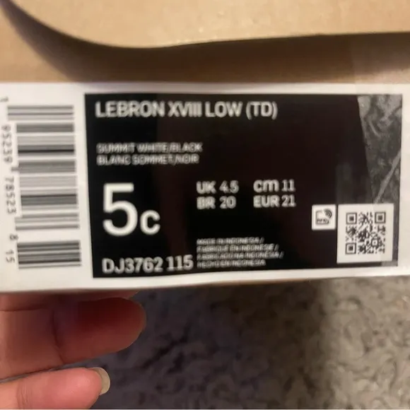 Nike Lebron 18 low tune squad baby shoes