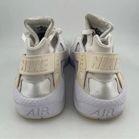 Nike Mens Air Huarache Utility Triple White Pure Platinum Running Shoe - Size 14