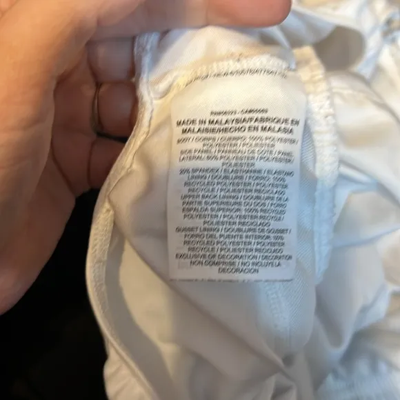 Nike Modern Tempo Embossed 3.5&quot; Brief-Lined Short White Size Medium