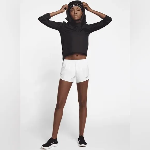 Nike Modern Tempo Embossed 3.5&quot; Brief-Lined Short White Size Medium