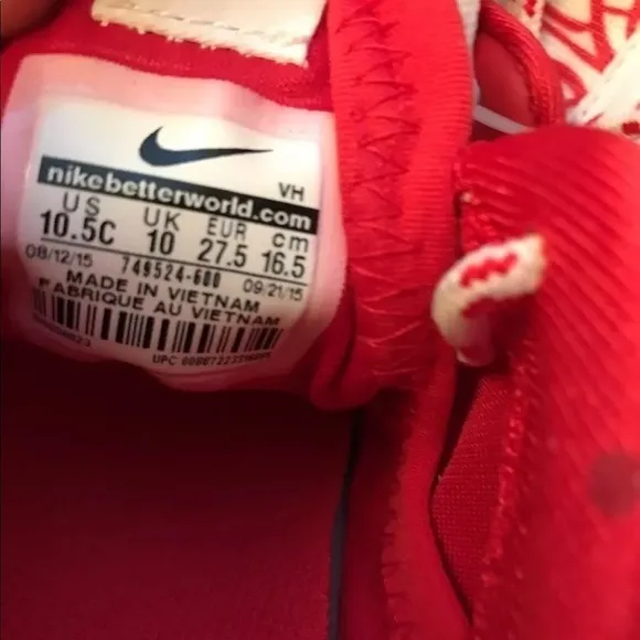 Nike Roche run running toddler shoes size 10.5.