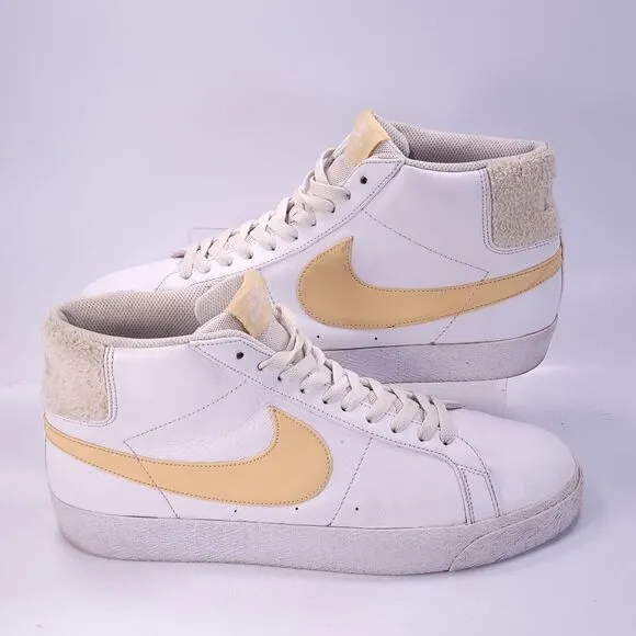Nike SB Zoom Blazer Athletic Lace Up Shoe Mens Size 12 CJ6983-102 White