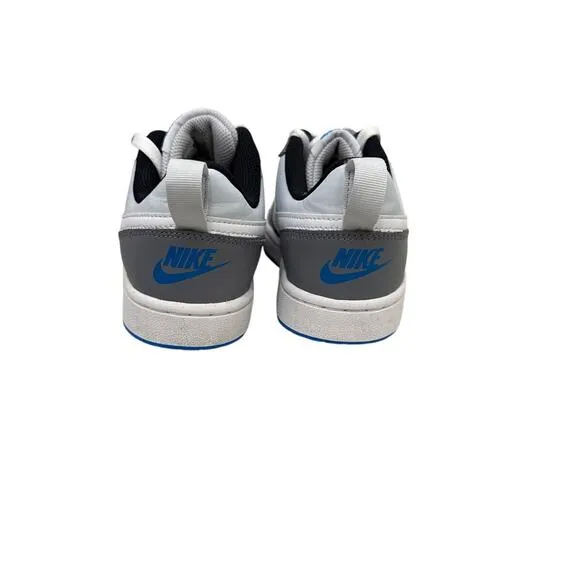 Nike Shoes Court Borough Low 'Recraft' White Grey Blue Sneakers Size Youth 4