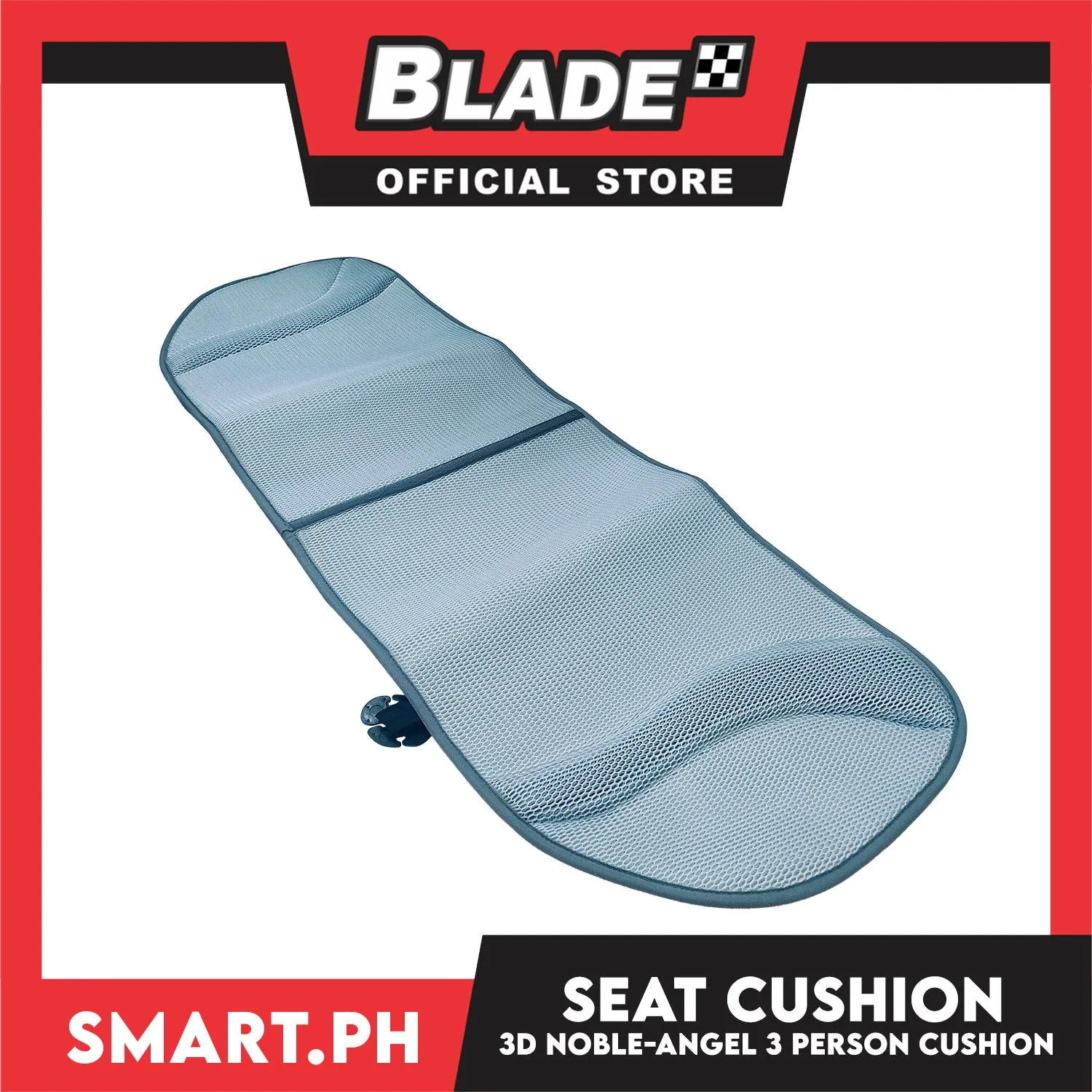 Noble Angel 3D Car Seat Cushion Universal Rear Three-person (Gray)