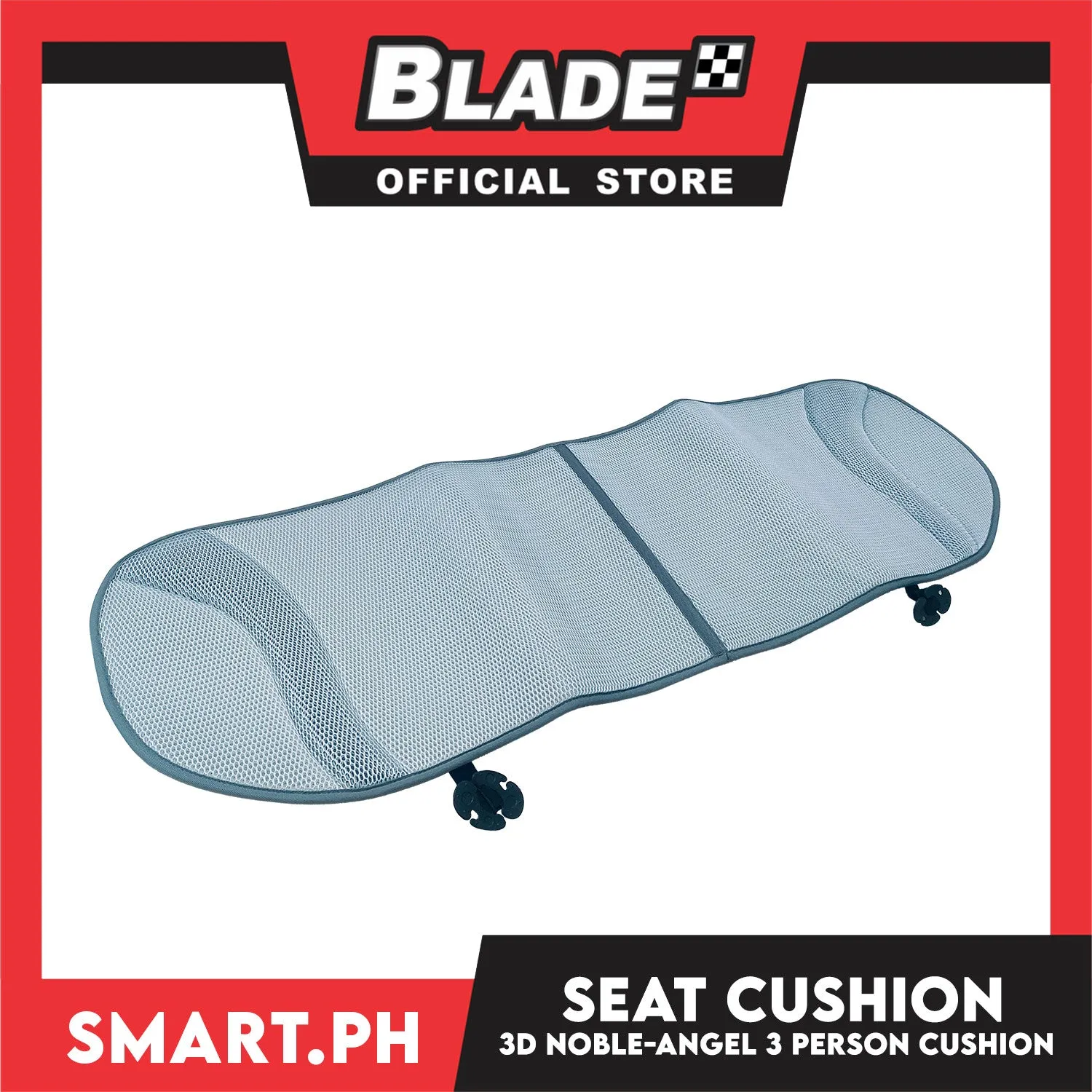 Noble Angel 3D Car Seat Cushion Universal Rear Three-person (Gray)