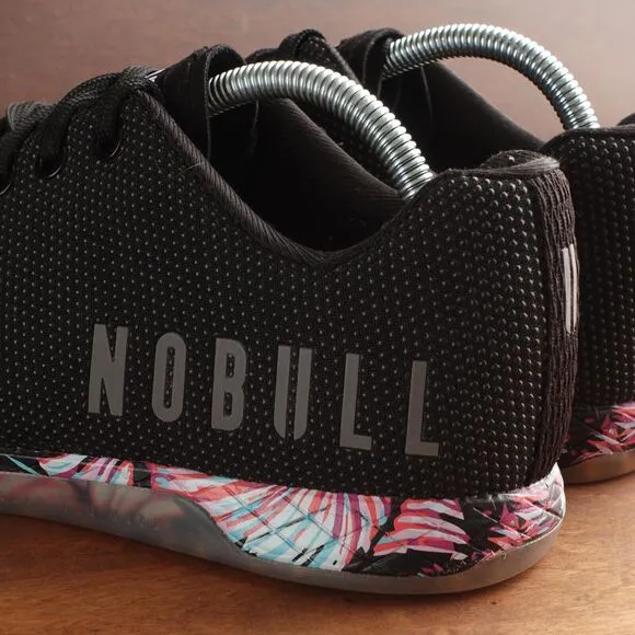 NOBULL Sneakers Unisex SZ M9.5 W11 Outwork BLK Midnight Palm Athletic Shoes READ