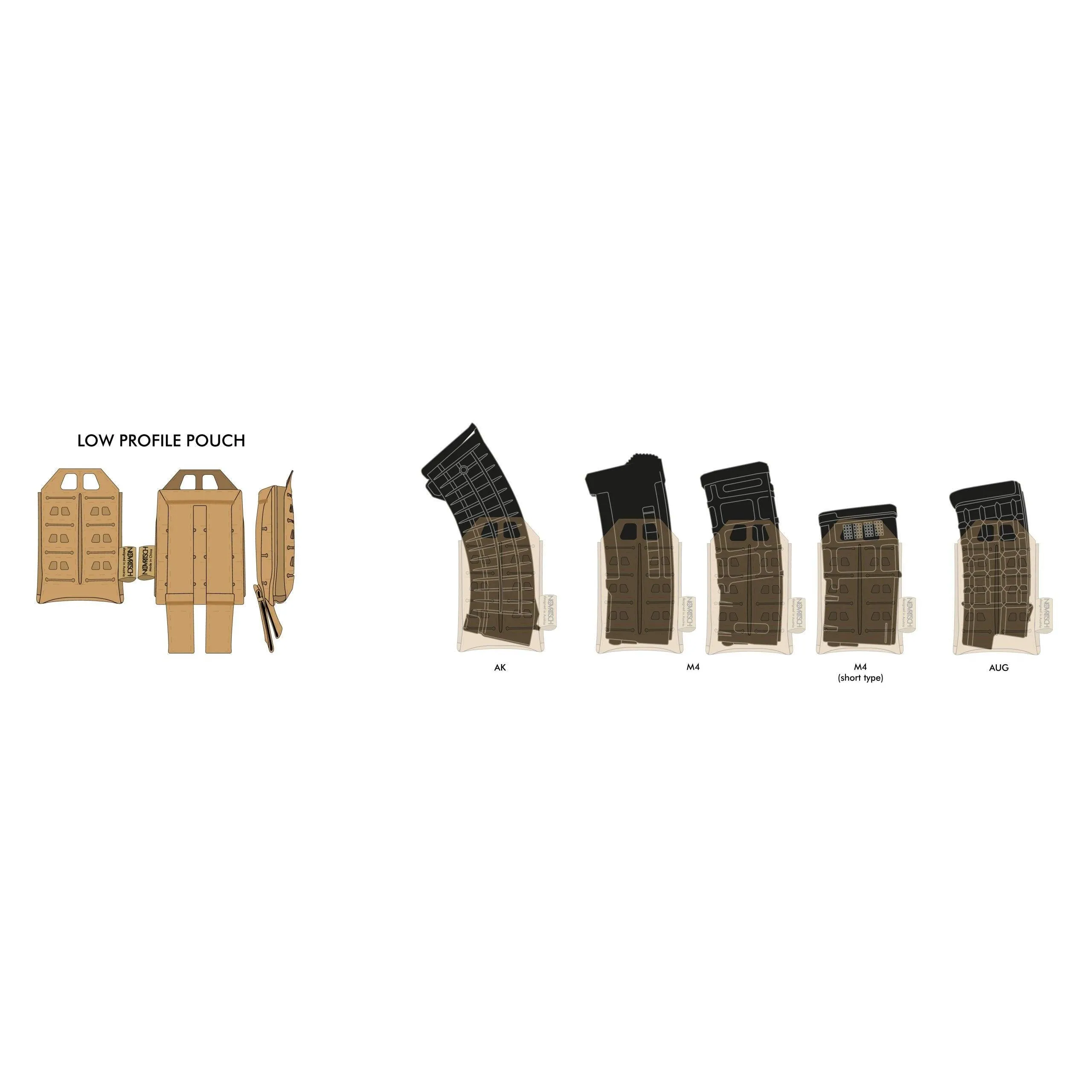 Novritsch Low Profile AR15 (M4/16) Magazine Molle pouch - ACP