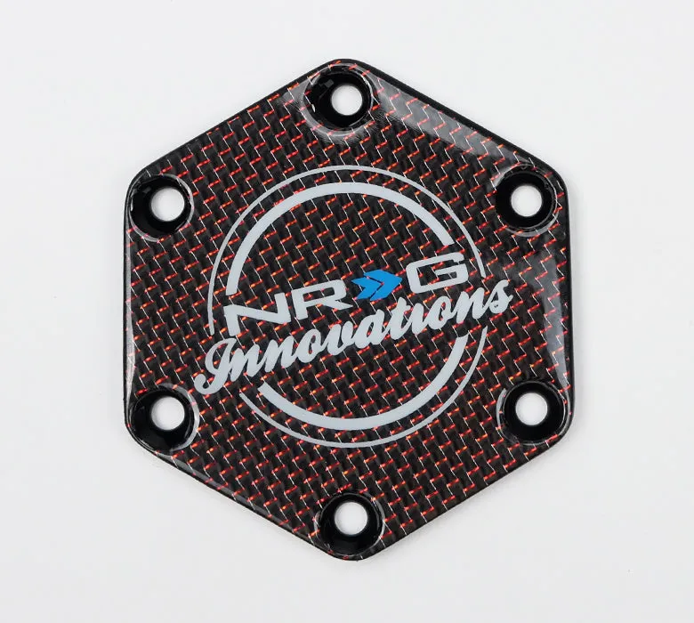 NRG STR-640CF/RD Carbon Fiber with Red Texalium Fabrics Horn Delete Button