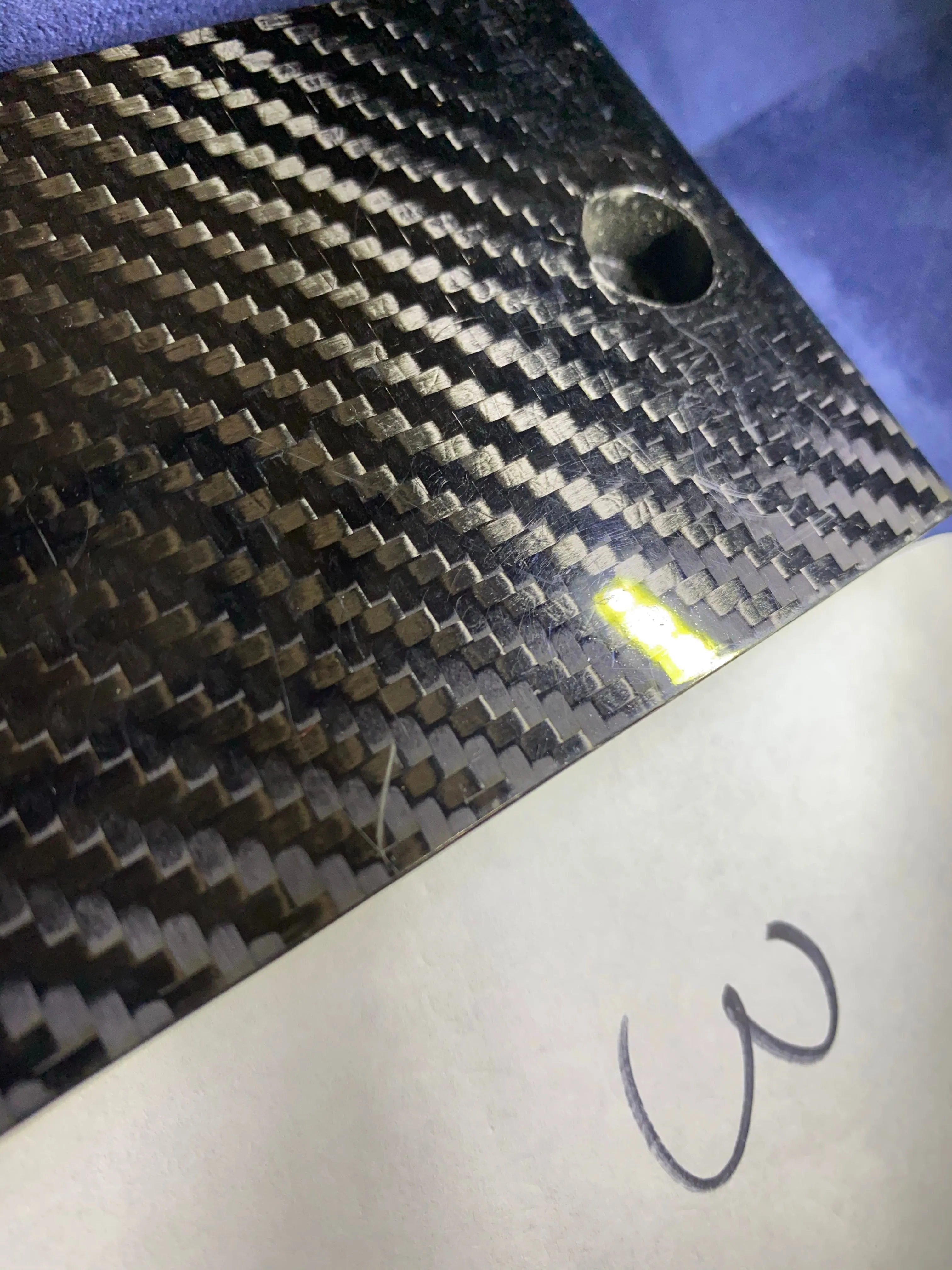 NSX - Carbon Fiber Intake Manifold Plate - Damaged