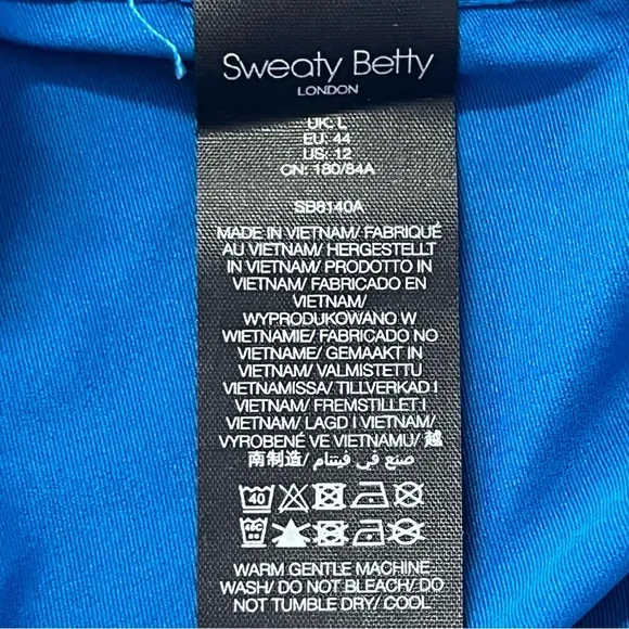 NWT Sweaty Betty Blue Volley Tennis Skirt/Skort