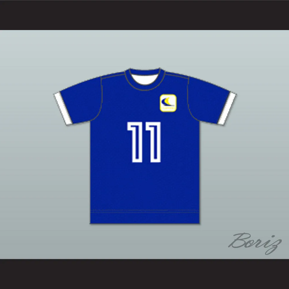 Oakland Clippers Blue Football Soccer Jersey