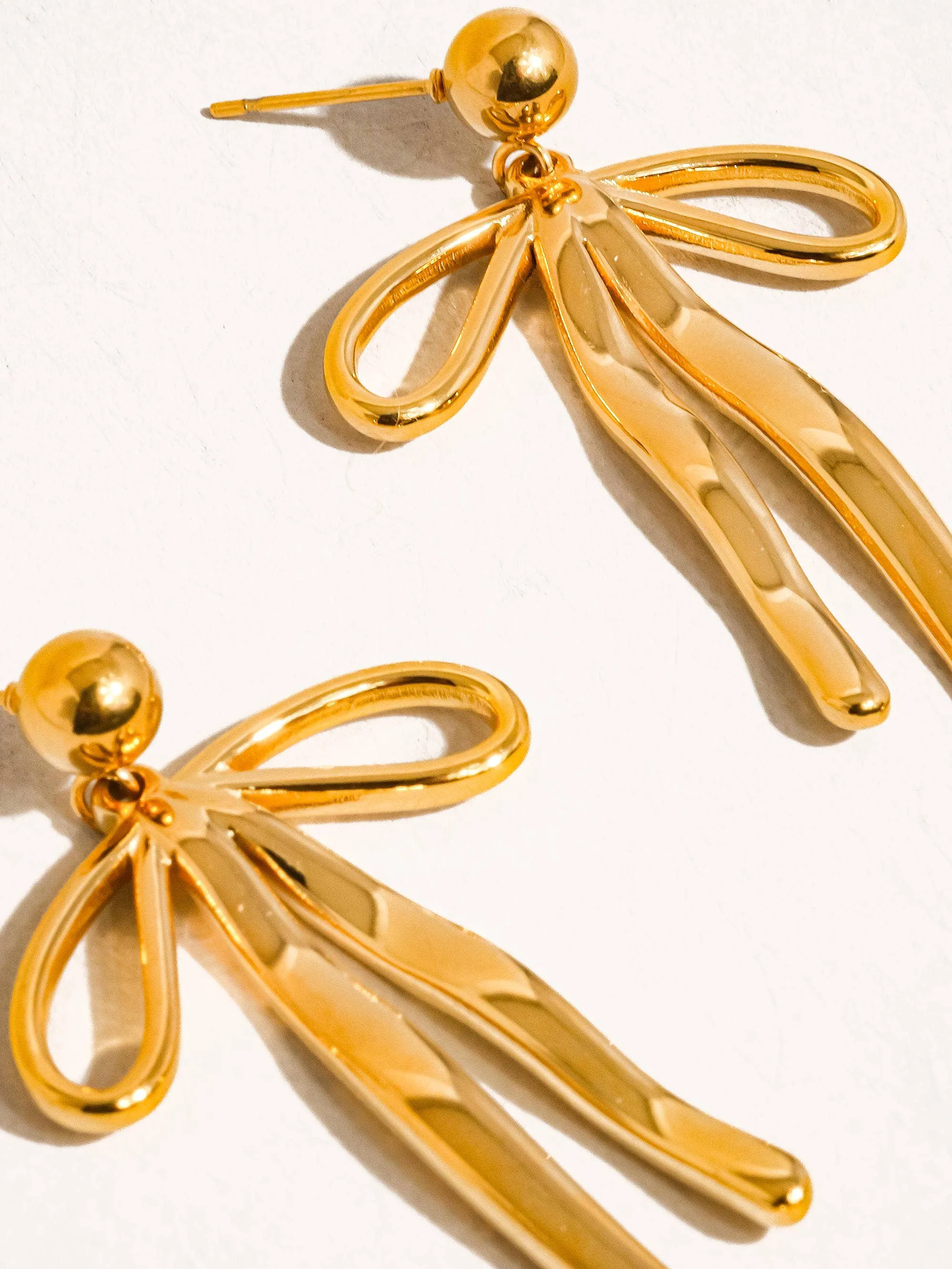 Oliver Bow Earring | Waterproof Jewelry