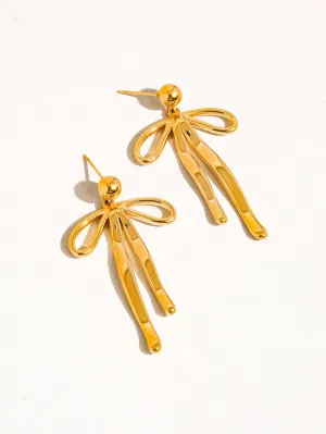 Oliver Bow Earring | Waterproof Jewelry