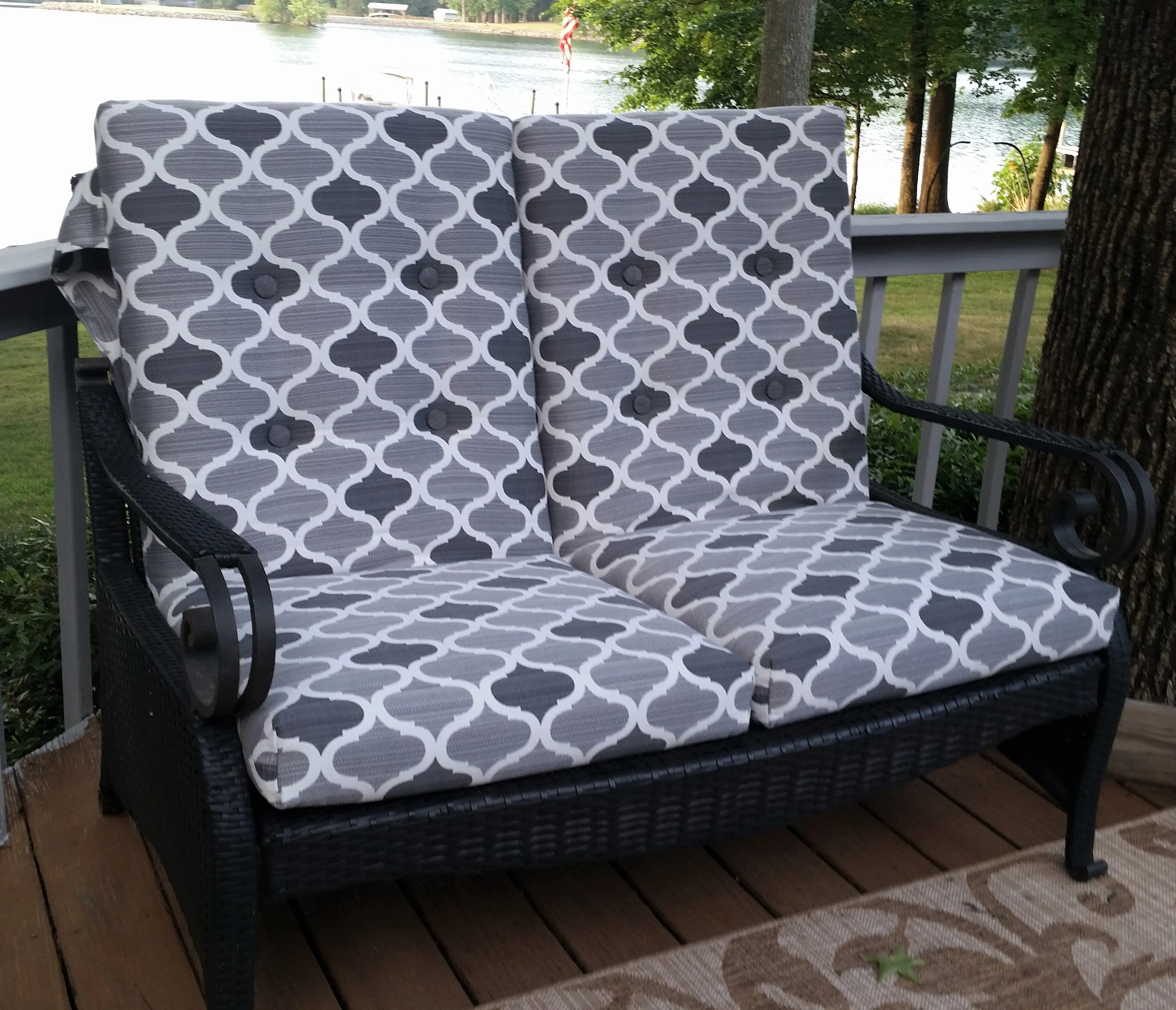 Outdoor Patio Cushion Replacement Covers - Sunbrella Cushion Covers - Fire Pit Cushion Covers