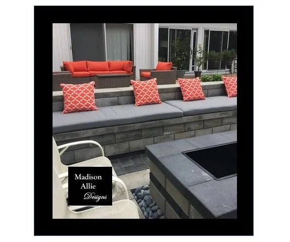 Outdoor Patio Cushion Replacement Covers - Sunbrella Cushion Covers - Fire Pit Cushion Covers