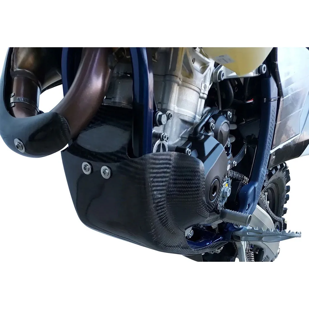 P3 Carbon Skid Plate with Linkage Guard Black