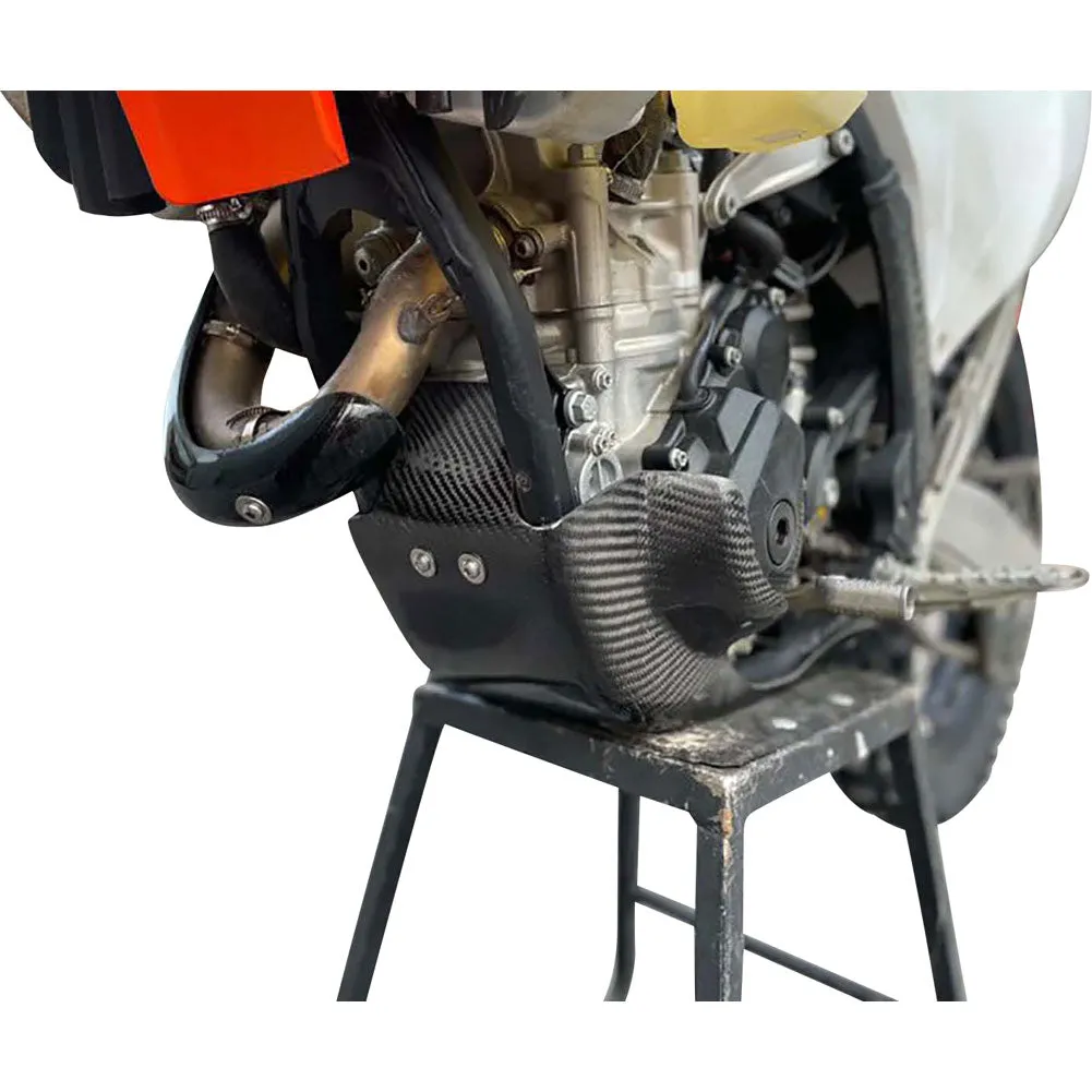 P3 Carbon Skid Plate with Linkage Guard Black
