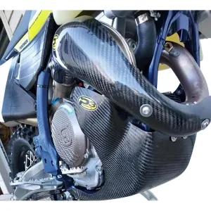 P3 Carbon Skid Plate with Linkage Guard Black