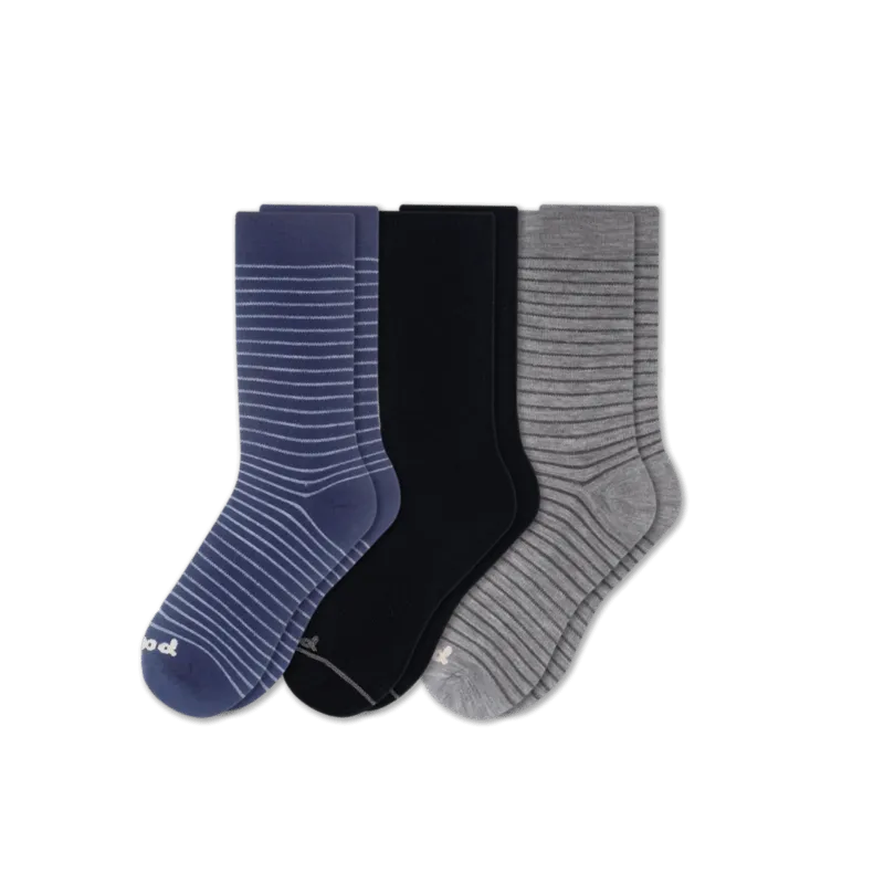 Pacas Womens Lightweight Alpaca Crew Socks 3-Pack