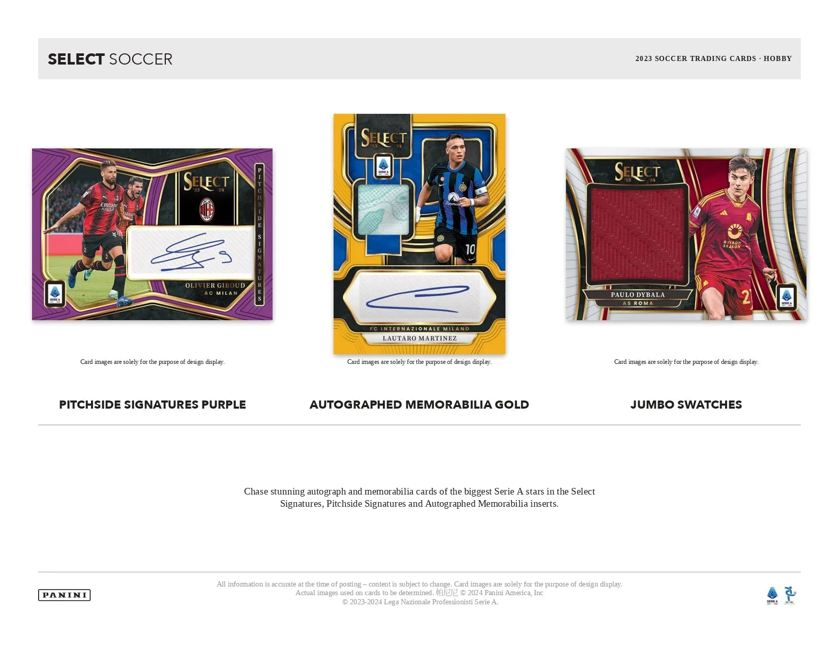 Panini Select Serie A 2023/24 - Hobby Box