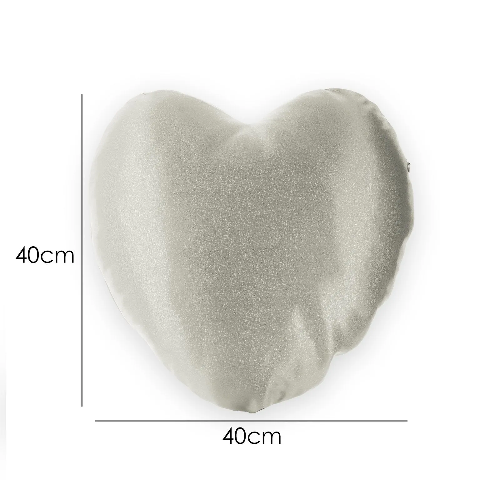 Personalised Glitter Heart Cushion with Cute Text and Light Brown Hair White Dress Ballerina