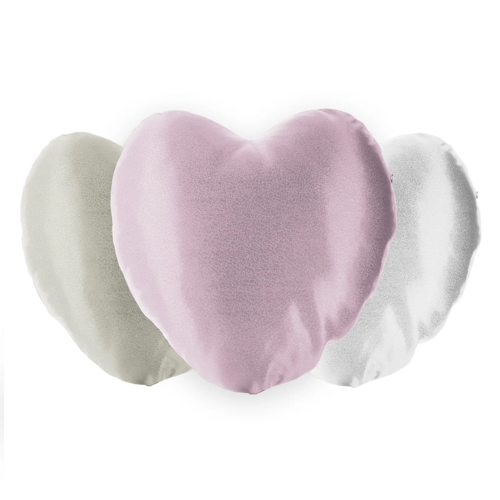 Personalised Glitter Heart Cushion with Cute Text and Light Brown Hair White Dress Ballerina