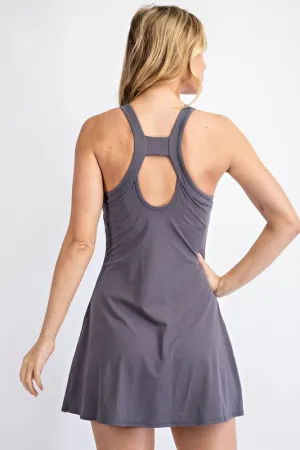 PLUS SIZE TENNIS ROMPER DRESS