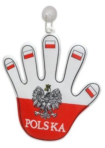Poland Soccer Fan Accessory Set: Scarf, Hat, Trumpet, Hand