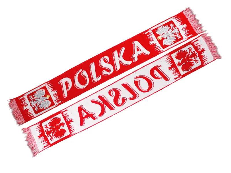 Poland Soccer Fan Accessory Set: Scarf, Hat, Trumpet, Hand